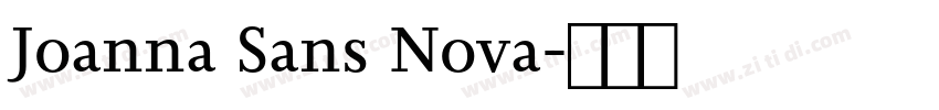 Joanna Sans Nova字体转换